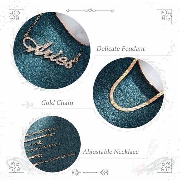 💕5/$18 Layered Gold Constellation Sign "Aries" - Picture 4 of 5